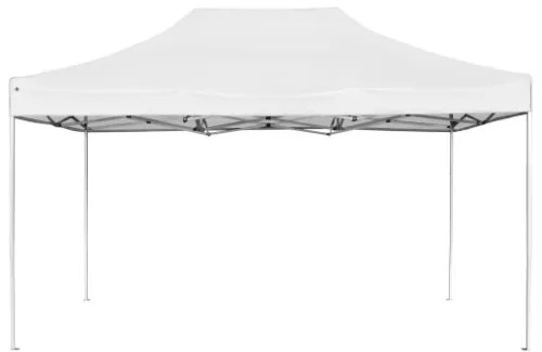 Gazebo Professionale Pieghevole Alluminio 4,5x3 m Bianco