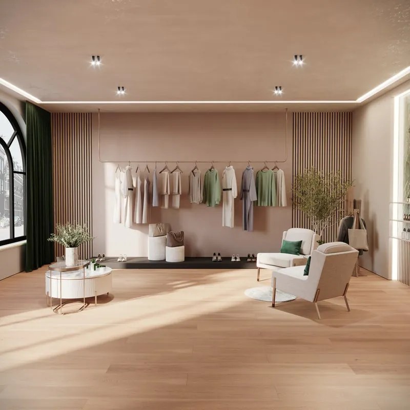 Parquet multistrato scala XL in rovere biondo spazzolato select sp. 14/4 mm 2.4851 m²