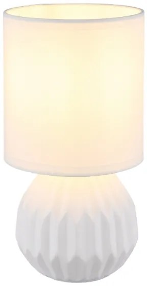 Globo 21730W - Lampada da tavolo SYLAS 1xE14/40W/230V bianco