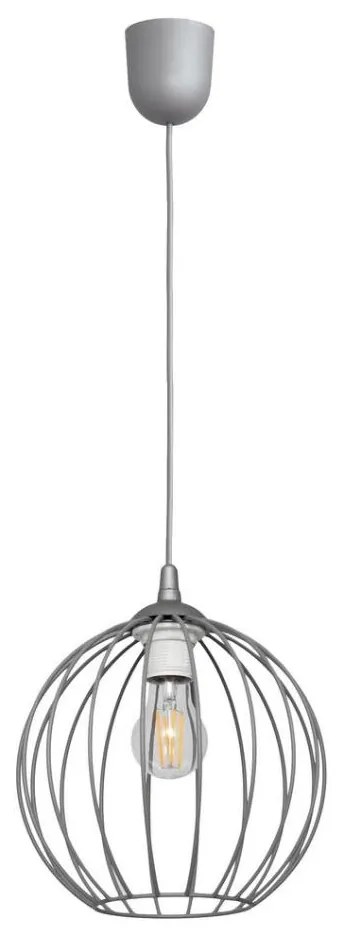 Lampadario su filo MERCURE 1xE27/15W/230V grigio
