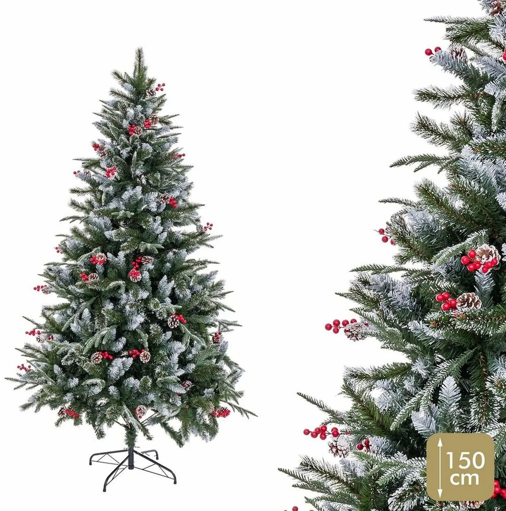 Albero di Natale PVC Nevoso 60 x 60 x 150 cm