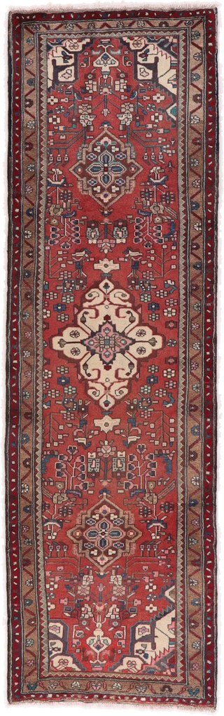 Hamedan Tappeto 290 x 90 (Iran) Annodato A Mano