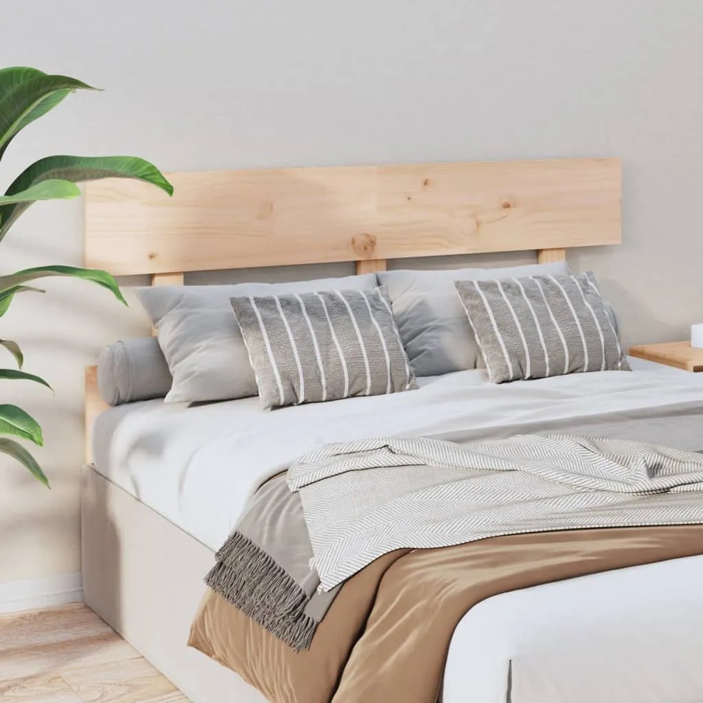 Testiera per letto 184x3x81 cm in legno massello di pino