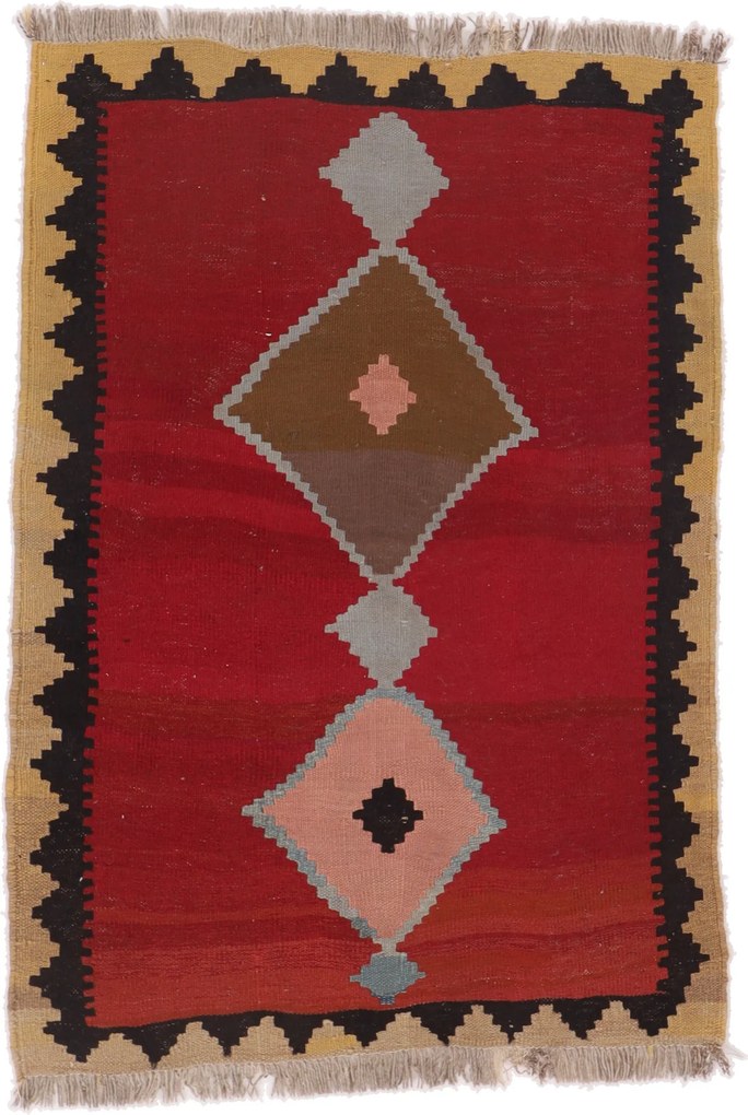 Kilim Tappeto 100x150 (Iran) Tessuto A Mano