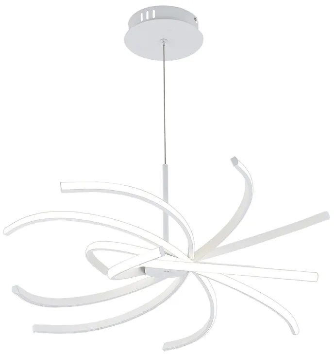 Lampadario LED design Anuk bianco Ø70cm, luce naturale 4000 lumen