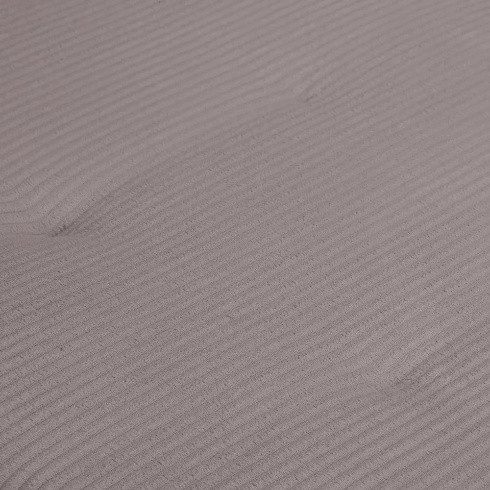 Divano angolare in velluto a coste grigio (angolo sinistro) Ariella - Ropez