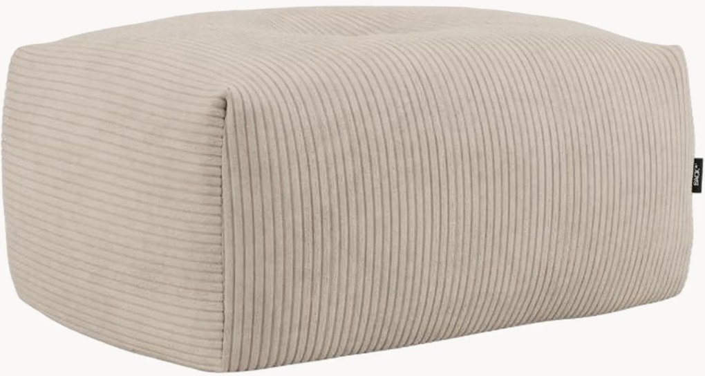 Poggiapiedi in velluto a coste Soft