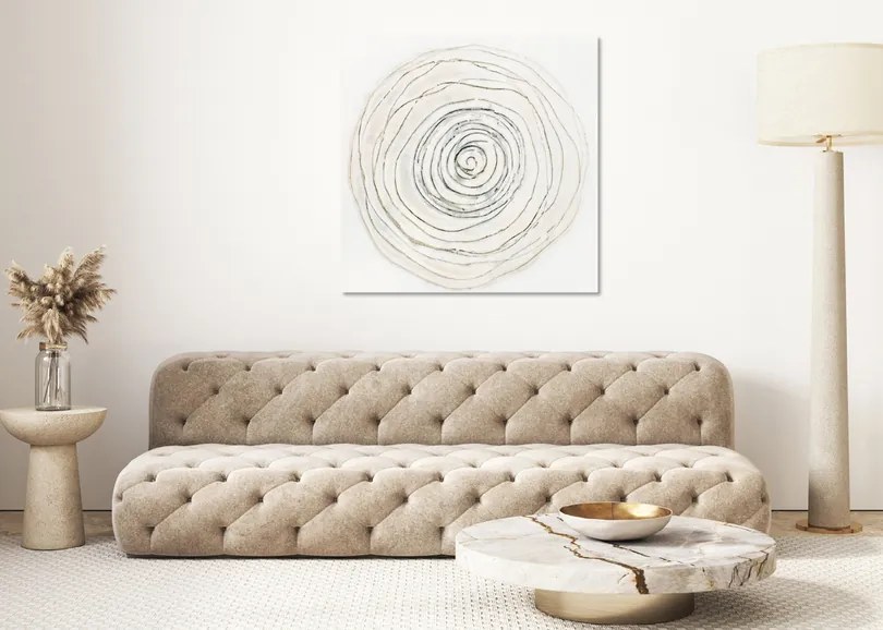 AGAVE quadro dipinto a mano Life circles 80×80