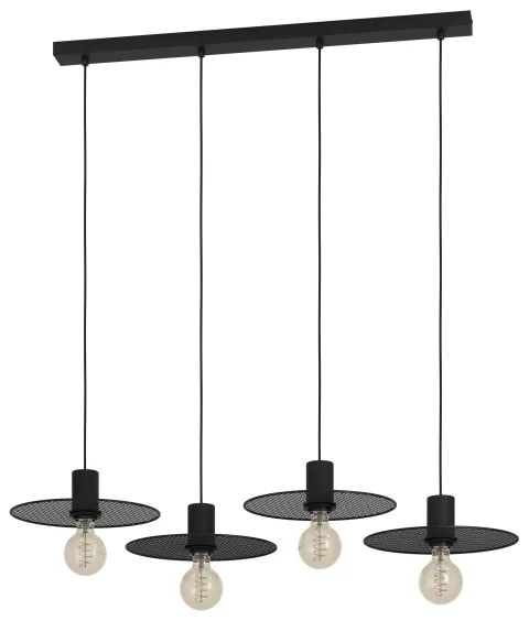 Eglo 43732 - Lampadario a sospensione con filo IKESTON 4xE27/40W/230V