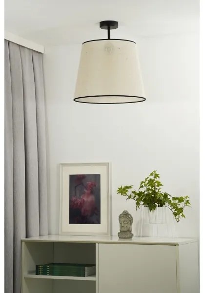 Duolla - Lampadario a plafone YUTE 1xE27/15W/230V diametro 38 cm grigio/nero