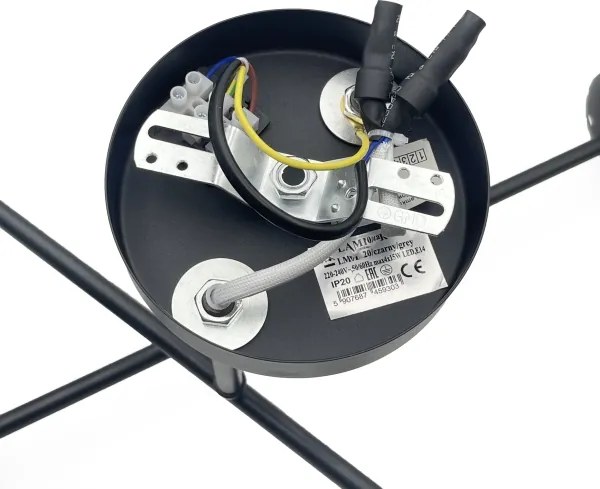 Brilagi - Plafoniera da soffitto MALIVA 4xE14/15W/230V nero/bianco