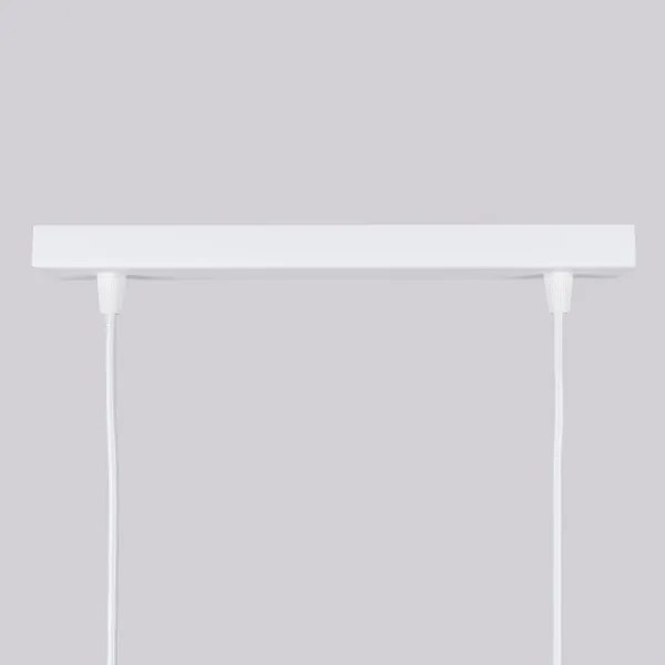 Sollux SL.1536 - Lampadario a sospensione con filo KARBON 2xGU10/10W/230V bianco