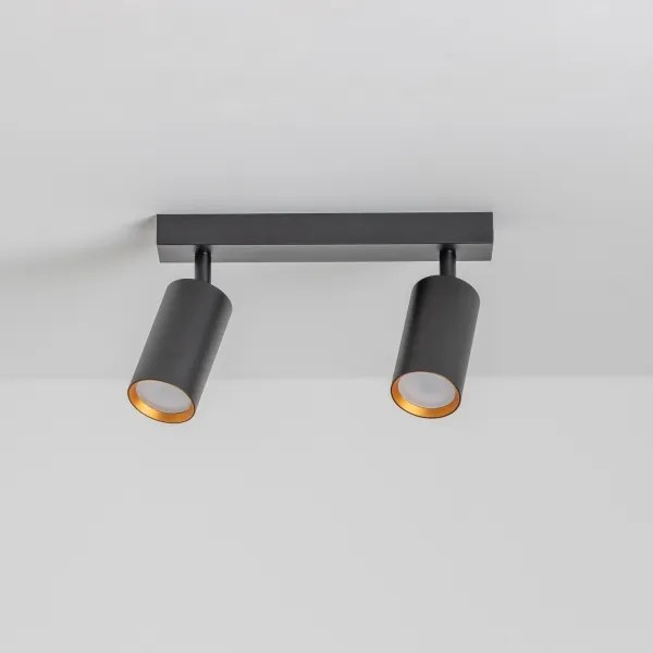 Brilagi - Faretto dimmerabile LED RGBW SELE 2xGU10/6W/230V nero/dorato