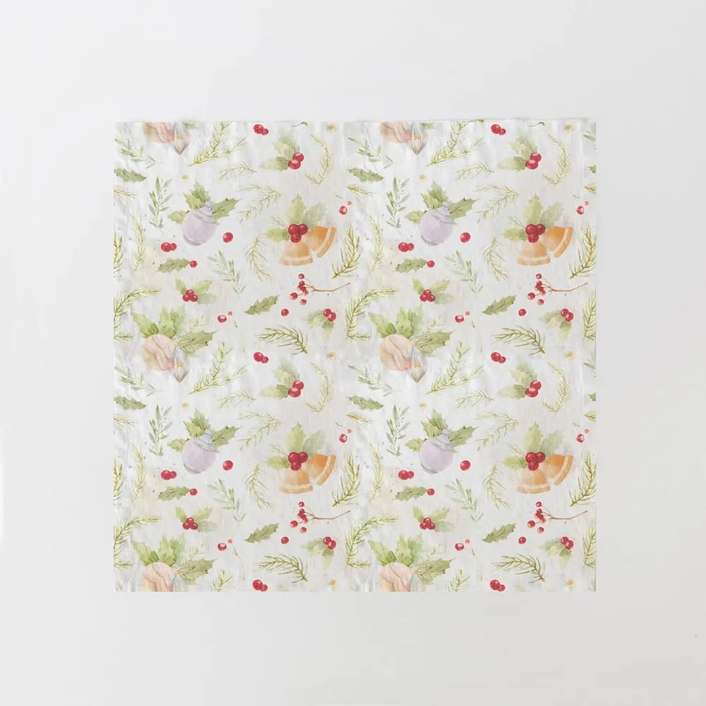 Set di 2 tovaglioli di lino natalizi Merry, 40 x 40 cm Christmas Print - Linen Tales