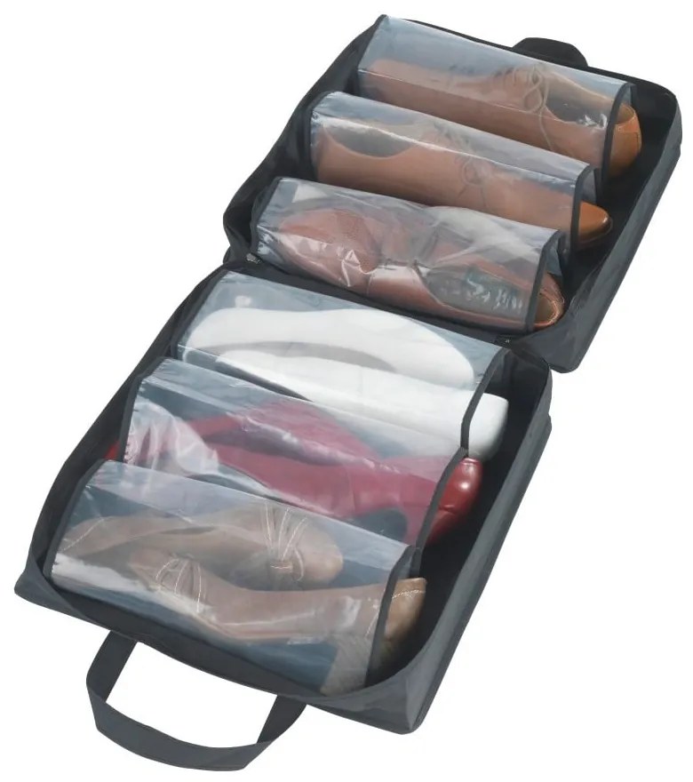 Borsa da viaggio per sei paia di scarpe Deep Black - Wenko