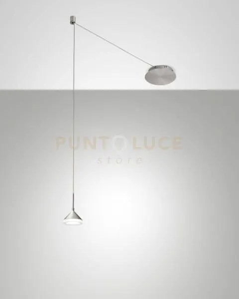 Isabella sospensione 1 luce alluminio spostabile a led 3000k - 8w -...