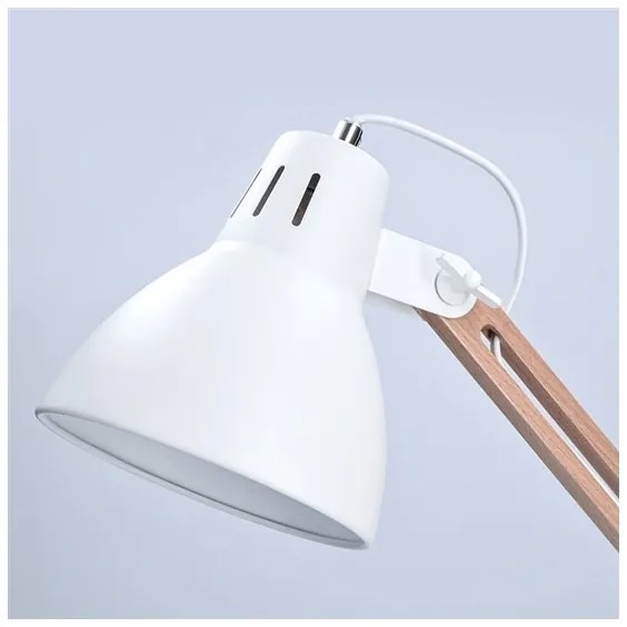 Solight WO57-W − Lampada da tavolo FALUN 1xE27/25W/230V bianco
