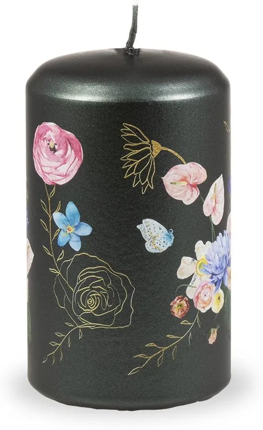 Candela verde scuro, tempo di combustione 40 h Flower Paradise - Unipar