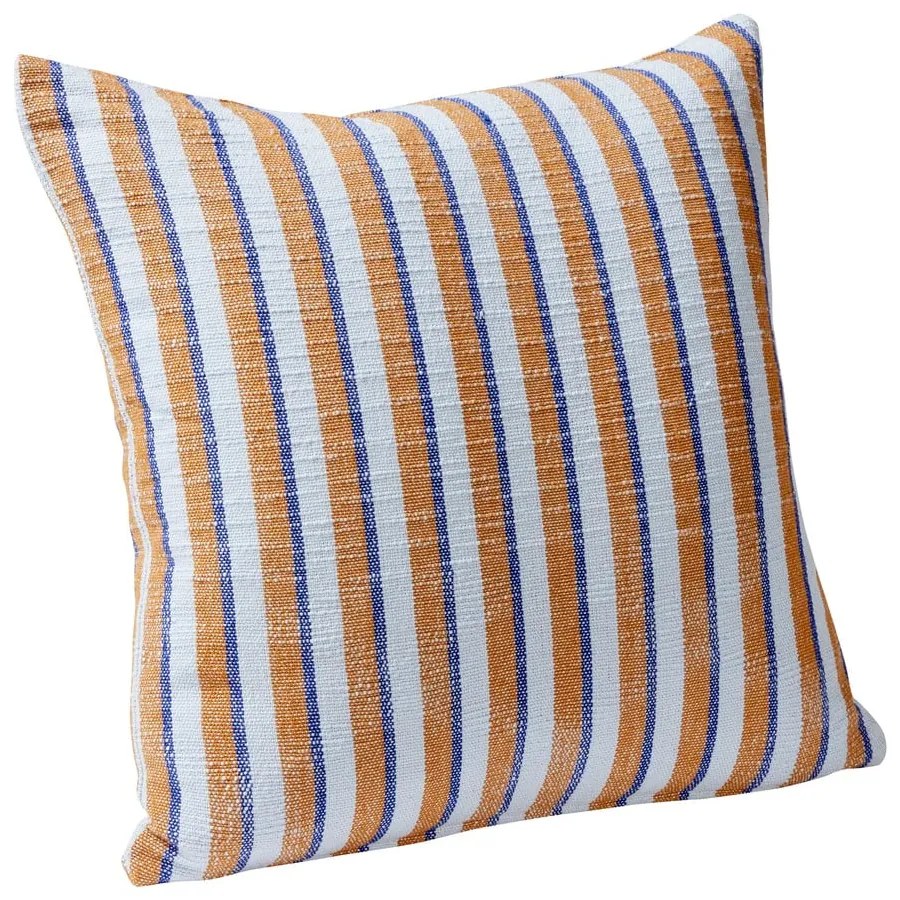 Cuscino in cotone blu-marrone Rita, 50 x 50 cm - Hübsch