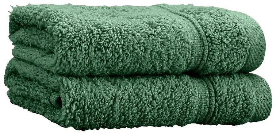 Set di asciugamani tipo terry verde scuro in cotone 2 pz 30x30 cm Zero Twist – Catherine Lansfield