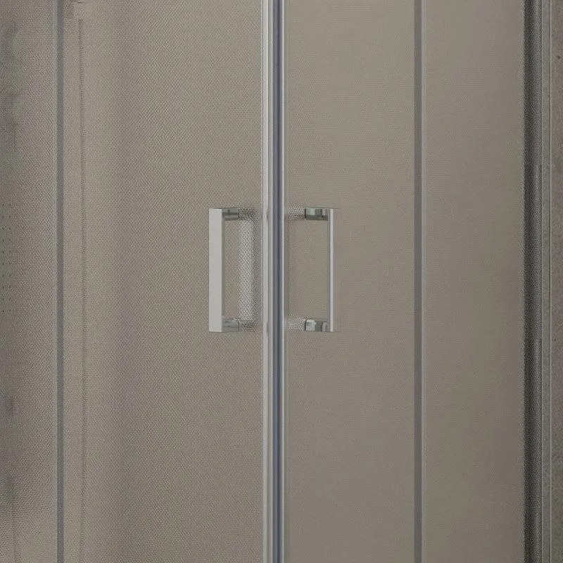 Kamalu - cabina doccia 80x80 altezza 170cm vetro opaco k410