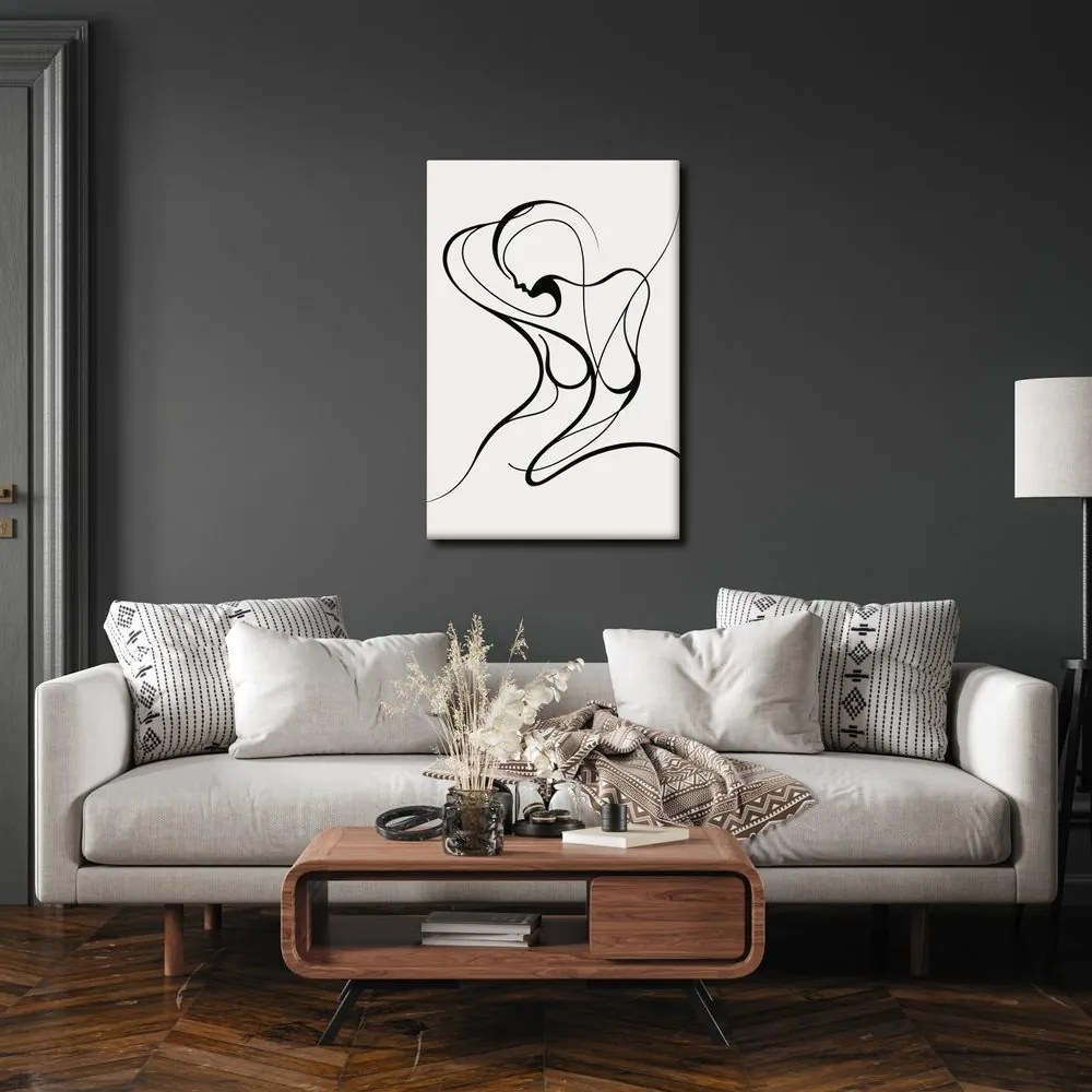 Quadro su tela – Linea astratta di donna