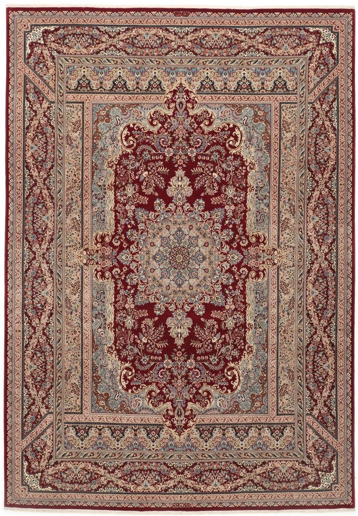 Isfahan Tappeto 340x240 (Iran) Annodato A Mano
