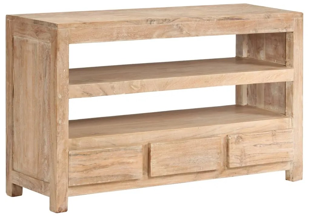 Mobile Porta Tv İn Legno Di Acacia 90x30x55 Cm Marrone Chiaro /
