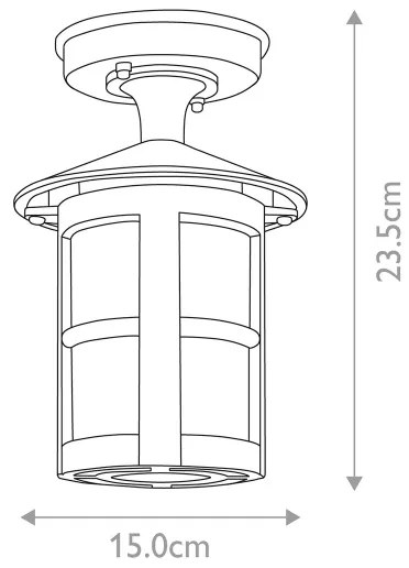 Elstead BL21A-BLACK - Lampadario da esterno fisso HEREFORD 1xE27/100W/230V IP43