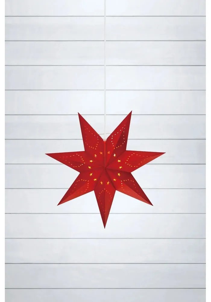 Decorazione luminosa natalizia rossa da appendere Saturnus - Markslöjd