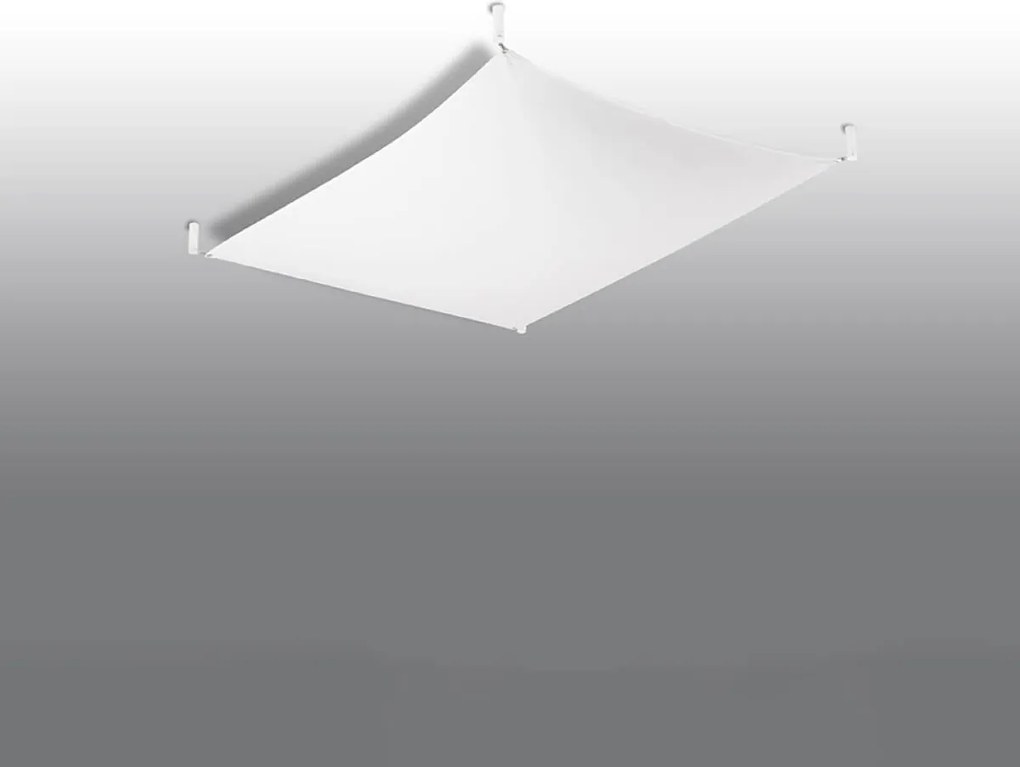 Lampada da Soffitto in Tessuto 2xG13 85W LUNA 1 Bianca