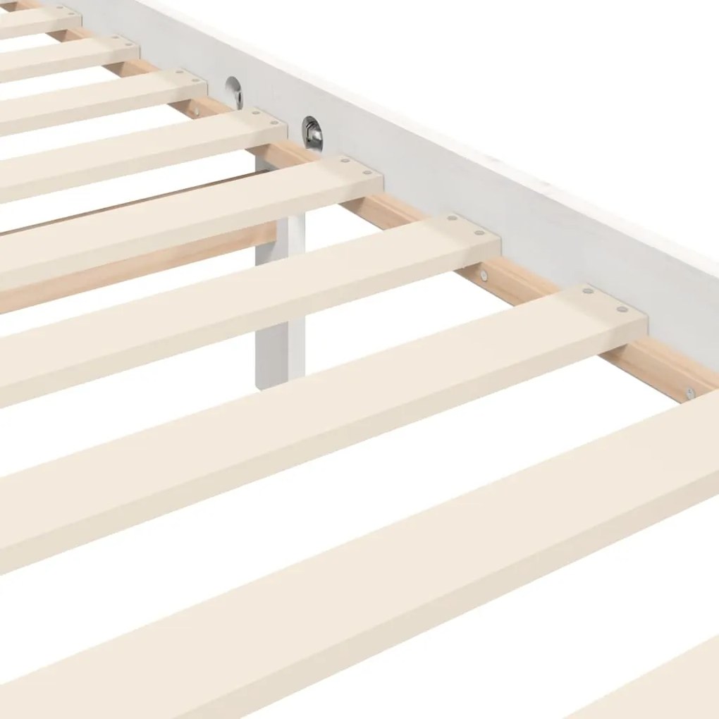 Giroletto con Testiera Bianco Small Double Legno Massello