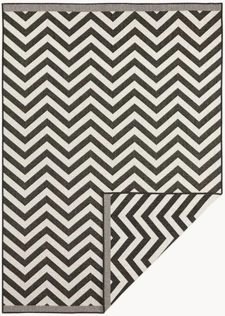 Tappeto reversibile da interno-esterno con motivo zigzag Palma