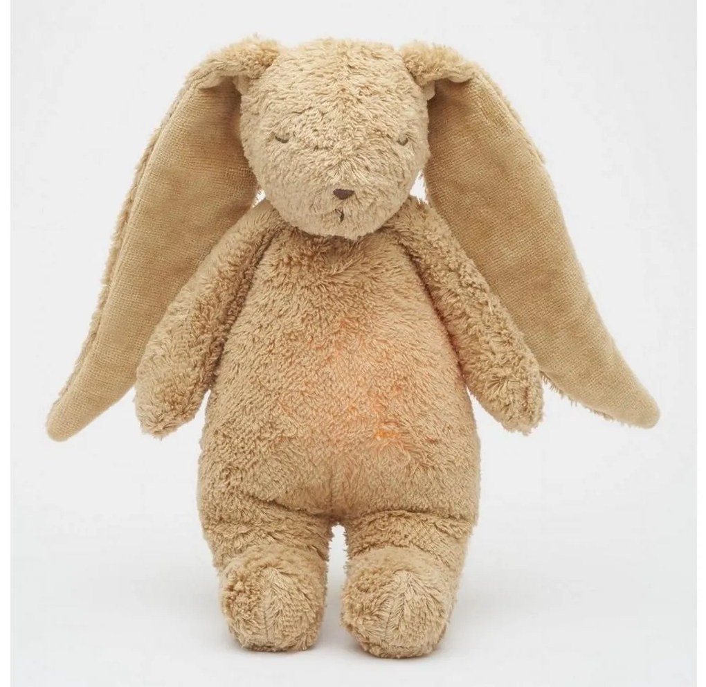 Moonie - Compagno di coccole con melodia e luce coniglietto 2.0 organic cappuccino