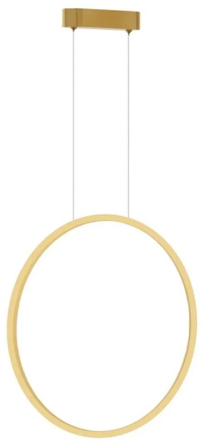 Lampadario LED SATURNO LED/28W/230V Ø 50 cm IP44 oro