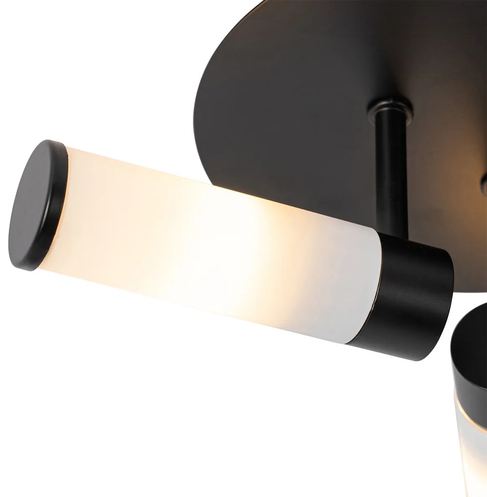 Plafoniera moderna per bagno nera 3 luci IP44 - Bath