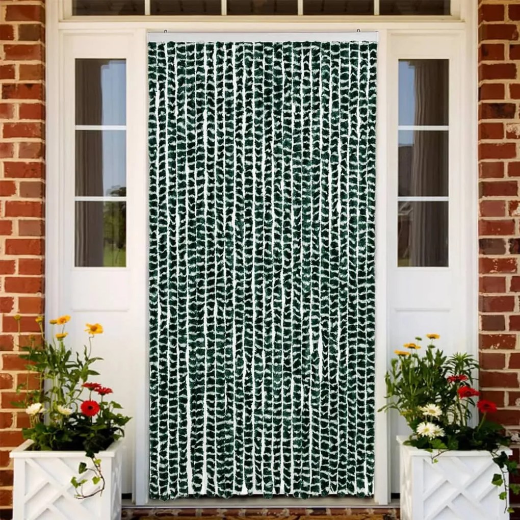 Tenda Antimosche Verde E Bianca 100x230 Cm İn Ciniglia /