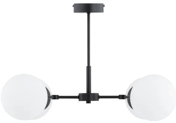 Lampadario a sospensione con supporto rigido FOTON 4xE14/10W/230V nero