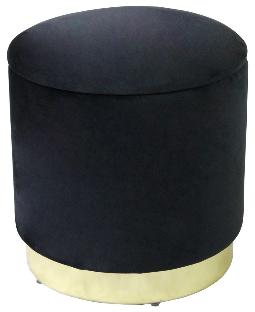 LARA - pouf rotondo in velluto