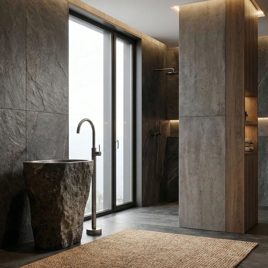 Rubinetto da lavabo Rea Lungo Titan