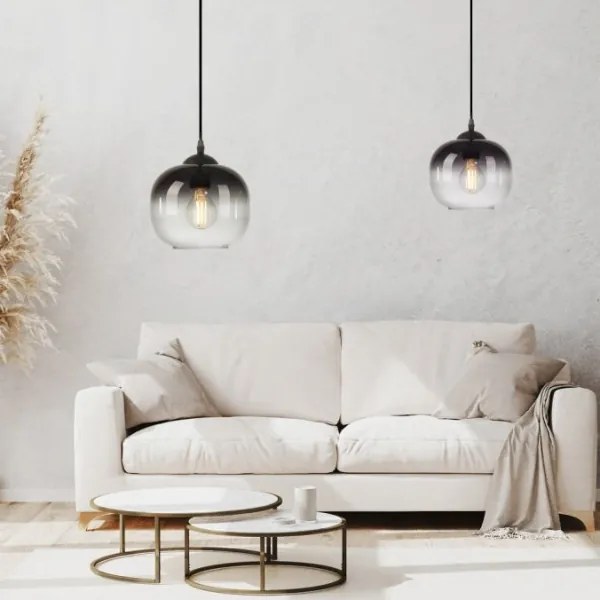 JUST LIGHT. 15420-18 - Lampadario a sospensione con filo ZEA 1xE27/25W/230V nero