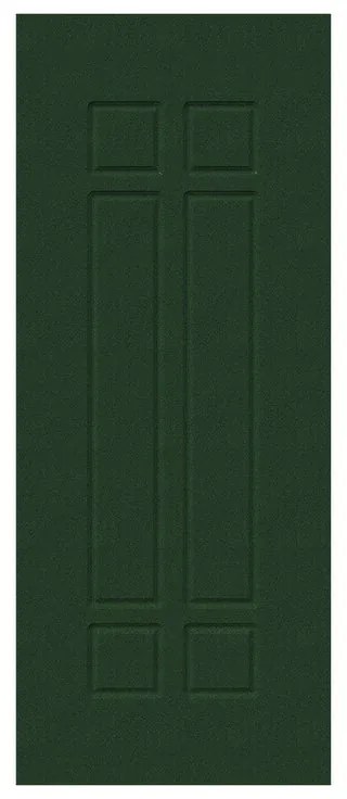 Pannello per porta d'ingresso P043 pellicolato pvc verde L 92  x H 210.5 cm, Sp 6 mm apertura reversibile