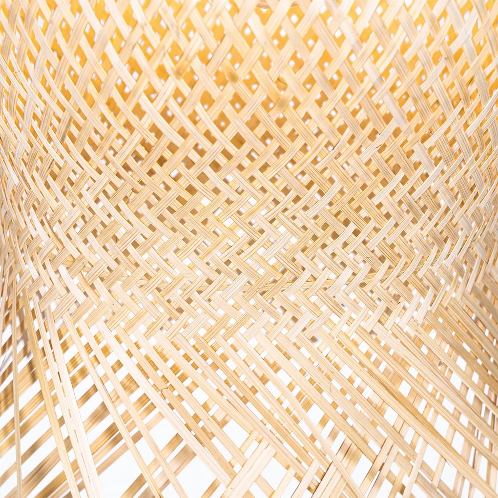 Lampada a sospensione da esterno orientale in bambù IP44 - Carlos