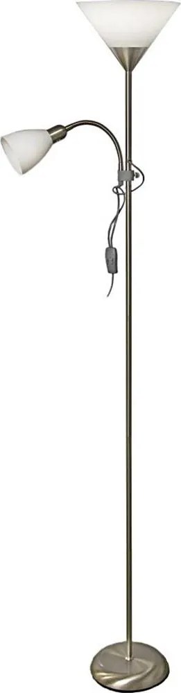 Lampada da terra WENDY 1xE27/100W/230V + 1xE14/40W cromo opaco