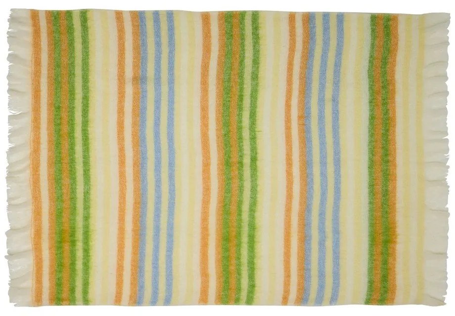 Coperta di lana giallo/verde 140x200 cm Loom - Hübsch