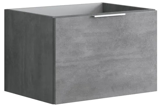 Scocca per base sottolavabo Portland 1 cassetto cemento L 59 x H 40 x P 45.5 cm