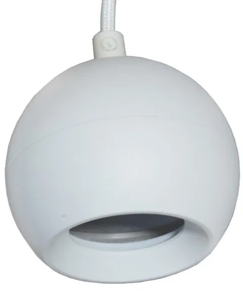 Lampadario a sospensione con filo COLM 3xGU10/30W/230V bianco