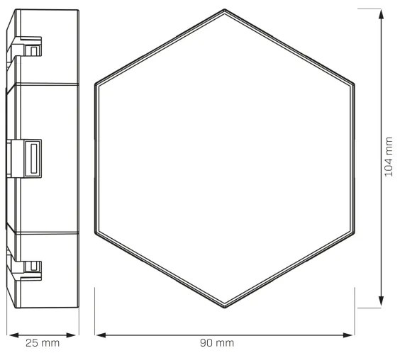 Lampada decorativa da parete LED RGBW Dimmerabile MAYA LED/1W/230V + telecomando