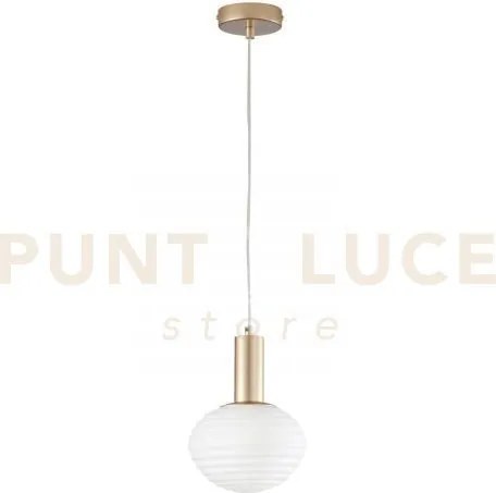 Lampadario a sospensione ripple oro 1 luce attacco e27 18x18x150cm ...