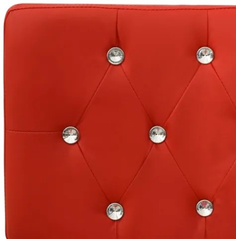 Panca 110 cm Rossa in Similpelle